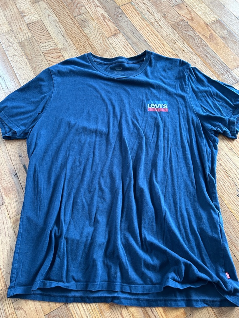 Levi's Men's Dark Blue Crewneck Logo Tee